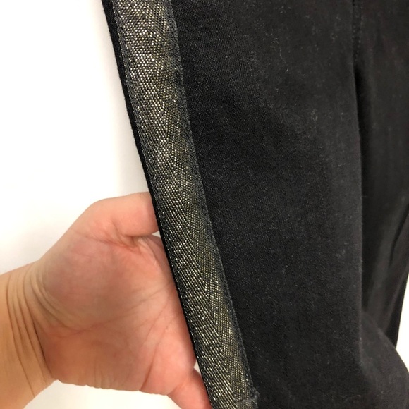 Loft Shimmer Stripe Slim Pocket Jean Sz 25 - Picture 6 of 12